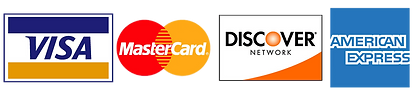 Visa, Mastercard, Discover, American Expres